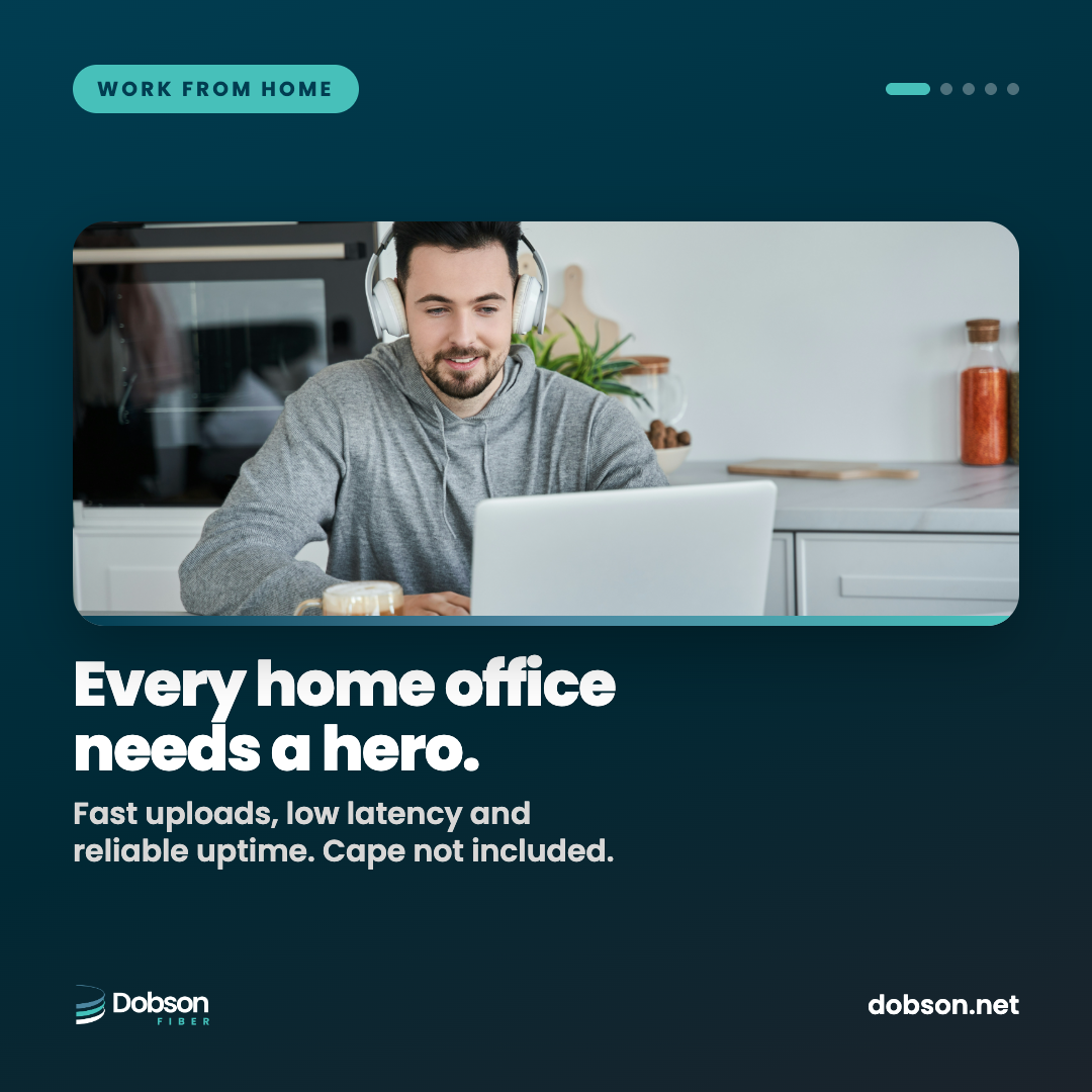 Home Office Hero work from home social slide