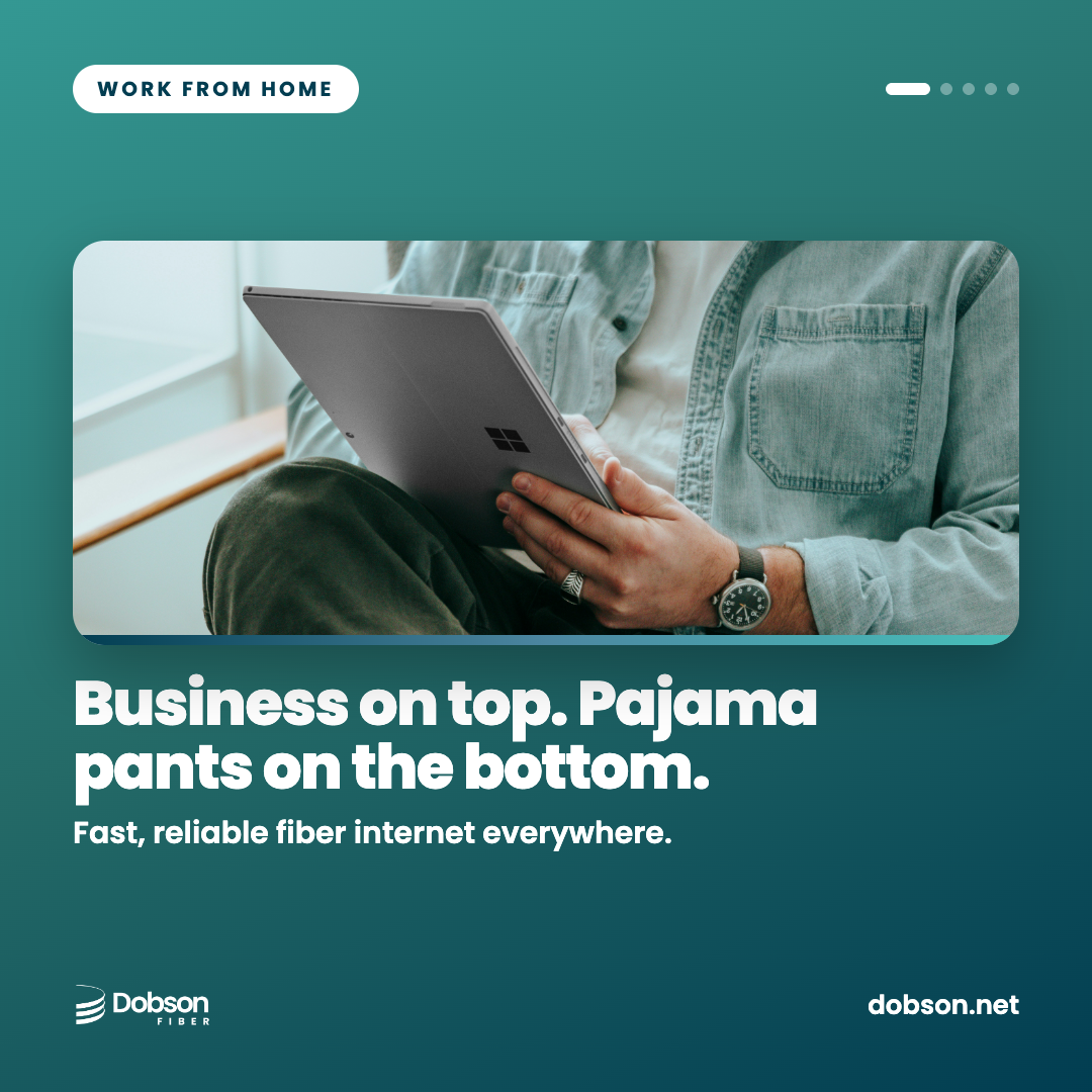 Pajama Pants work from home social slide