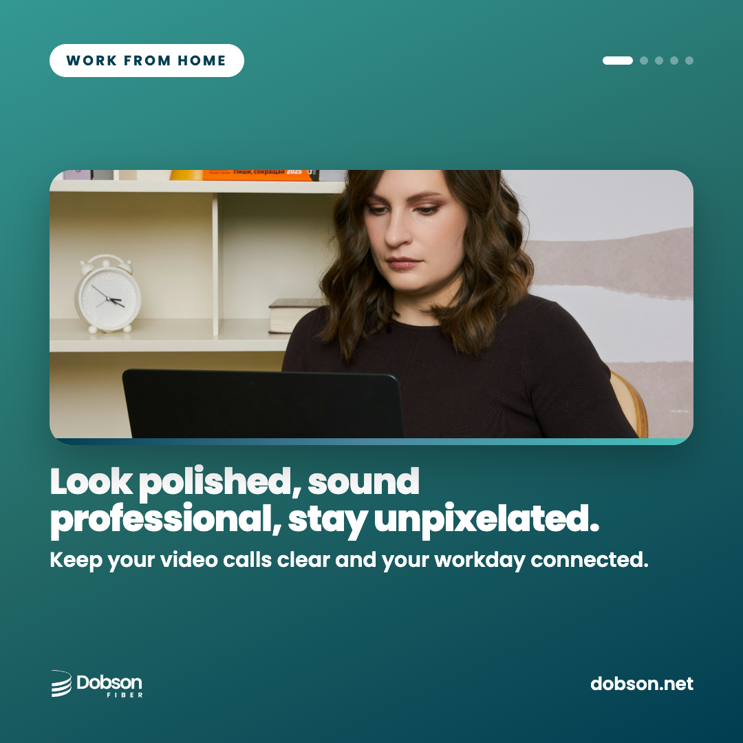 Stay Unpixelated work from home social slide