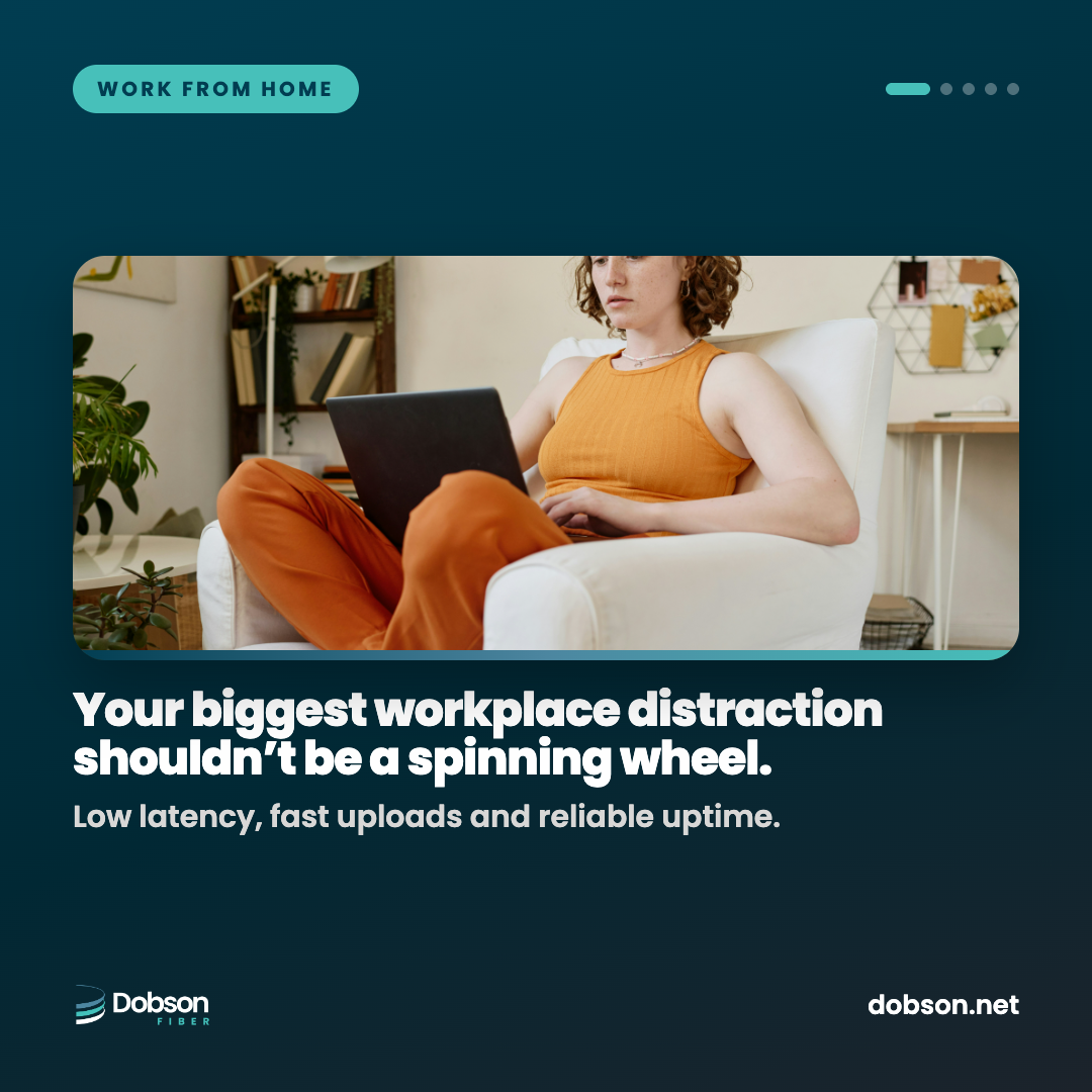 Spinning Wheel work from home social slide