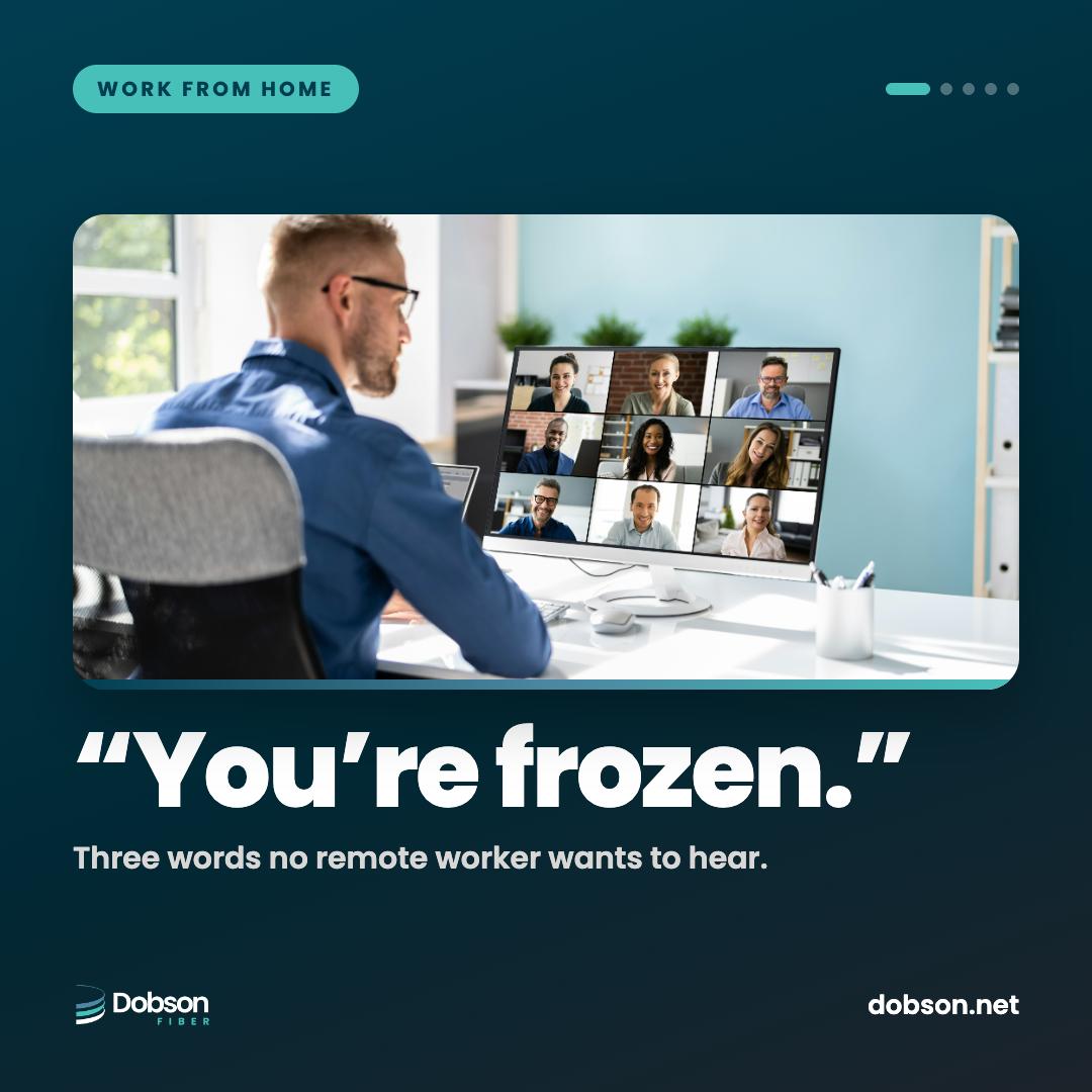 You're Frozen work from home social slide